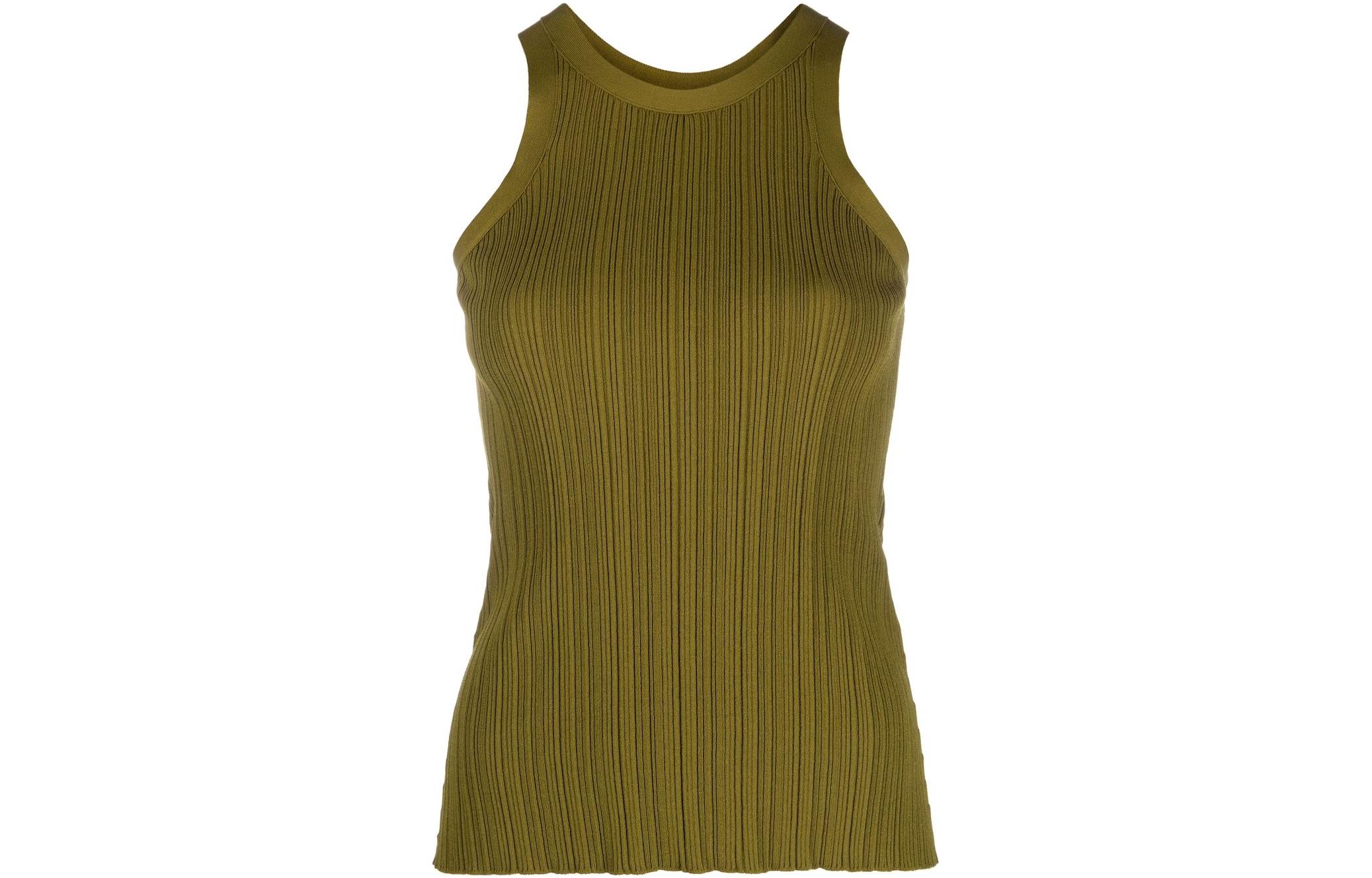 Вязаный жилет с рубчиками TOTEME, оливковый
Вязаный жилет с рубчиками TOTEME, оливковый