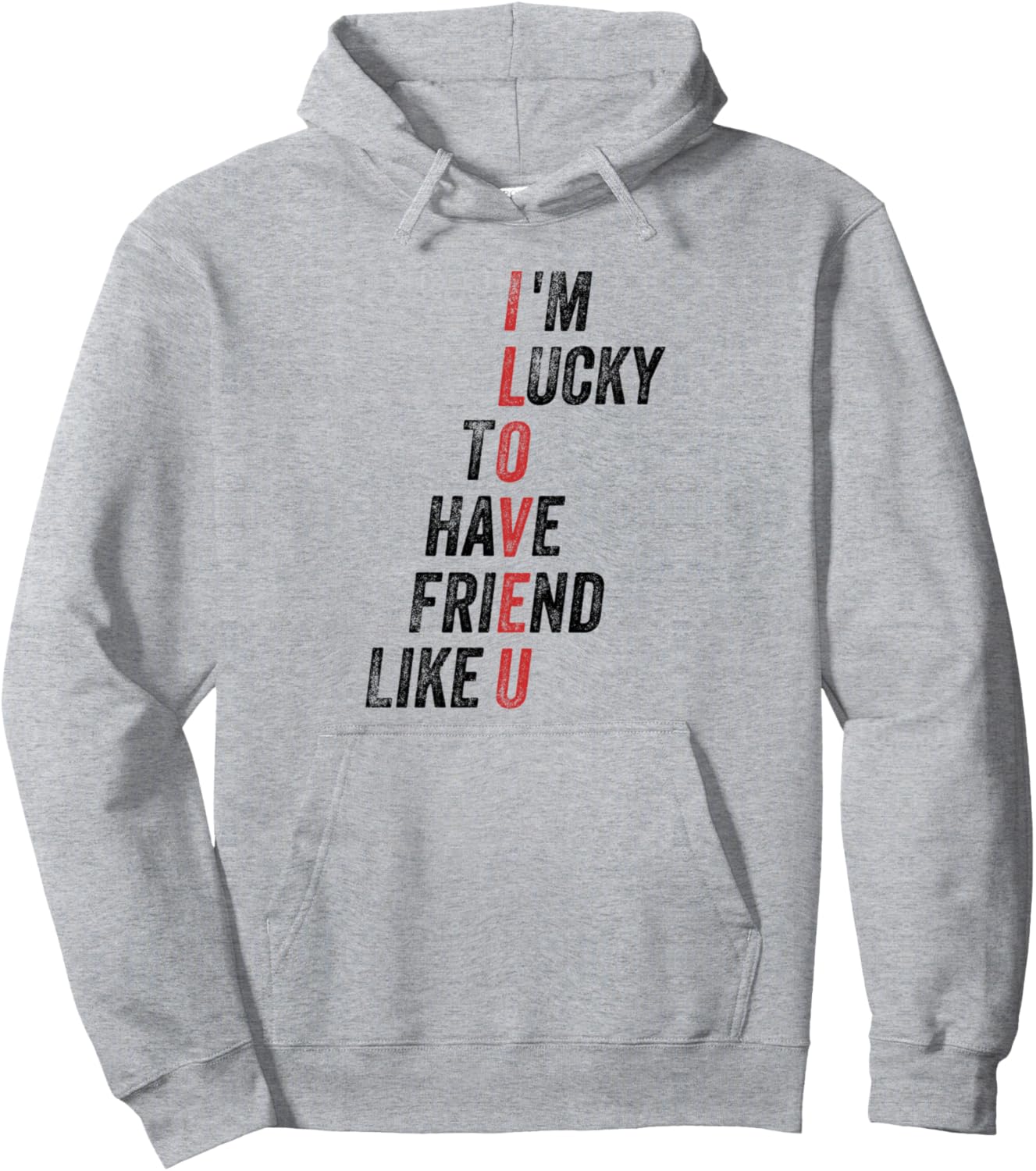 Мне повезло иметь такого друга, как ты. Забавная юмористическая толстовка с надписями Funny Humorous Saying, серый
Мне повезло иметь такого друга, как ты. Забавная юмористическая толстовка с надписями Funny Humorous Saying, серый