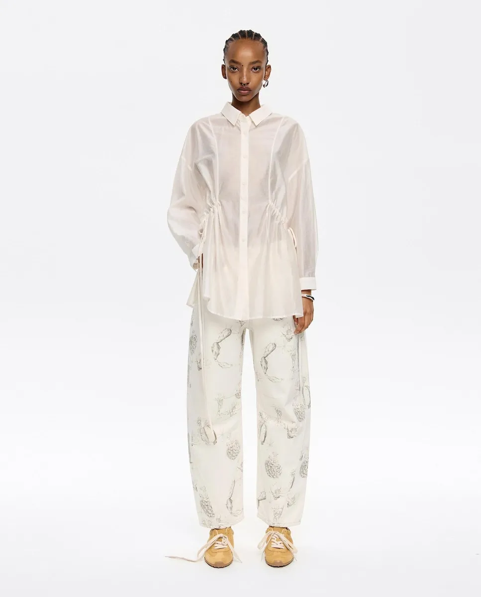 Женские прямые джинсы-бочонки с принтом Bimba y Lola, белый
Женские прямые джинсы-бочонки с принтом Bimba y Lola, белый