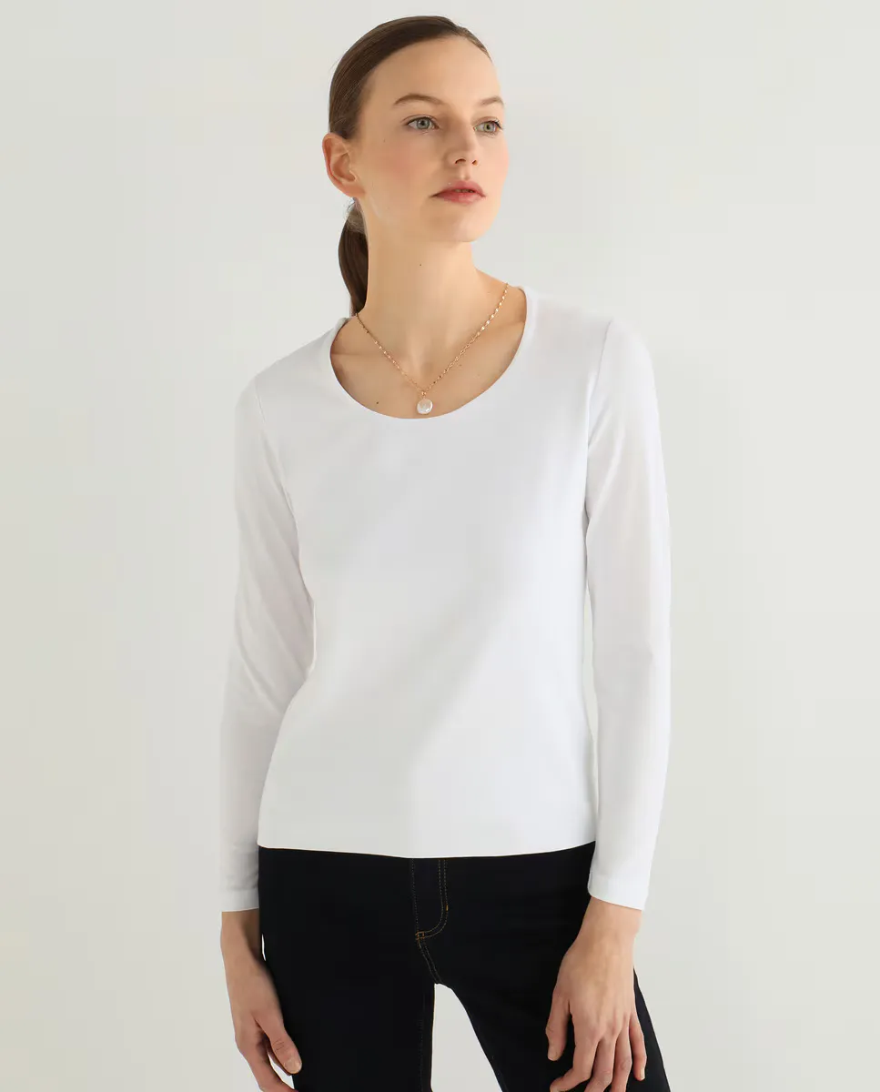 Женская футболка с длинными рукавами и вырезом горшок Guitare, белый
Женская футболка с длинными рукавами и вырезом горшок Guitare, белый