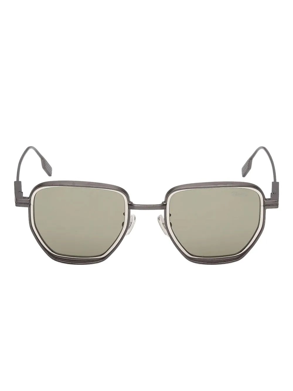 Солнцезащитные очки в квадратной оправе Zegna, серебяный
Солнцезащитные очки в квадратной оправе Zegna, серебяный