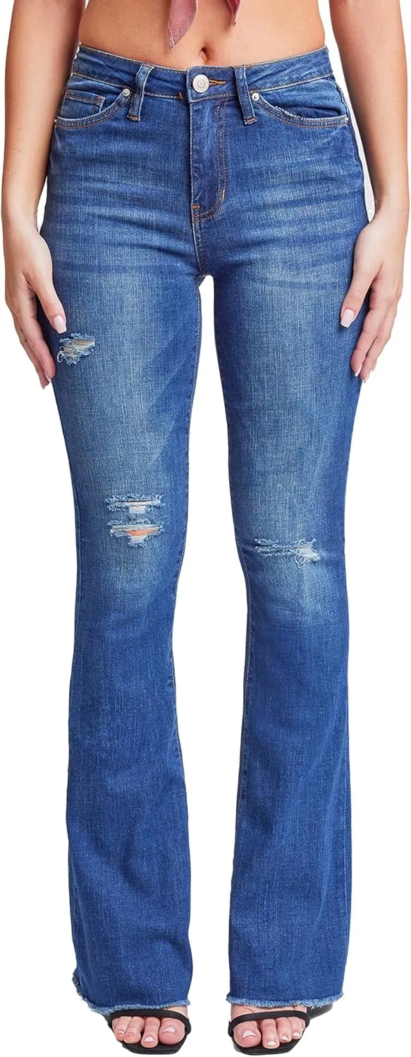 YMI Women's High Rise Flare Bell Bottom Jeans с бахромой по низу - Tall Long Inseam 34"
YMI Women's High Rise Flare Bell Bottom Jeans с бахромой по низу - Tall Long Inseam 34"