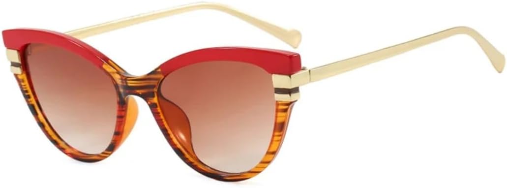 Солнцезащитные очки для мужчин и женщин - защита UV400 - градиентный цвет "кошачий глаз", металлические петли, для занятий спортом на открытом воздухе и вождения DSVIGF, Red Brown
Солнцезащитные очки для мужчин и женщин - защита UV400 - градиентный цвет "кошачий глаз", металлические петли, для занятий спортом на открытом воздухе и вождения DSVIGF, Red Brown