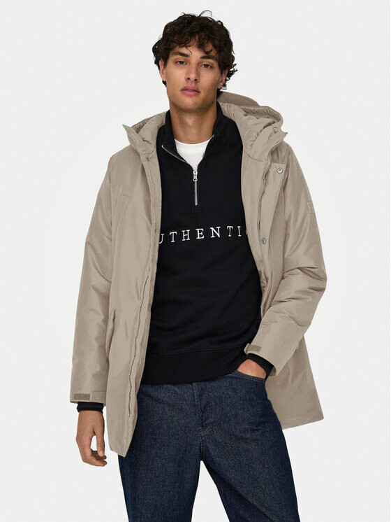 Зимняя куртка стандартного кроя Only & Sons, бежевый
Зимняя куртка стандартного кроя Only & Sons, бежевый