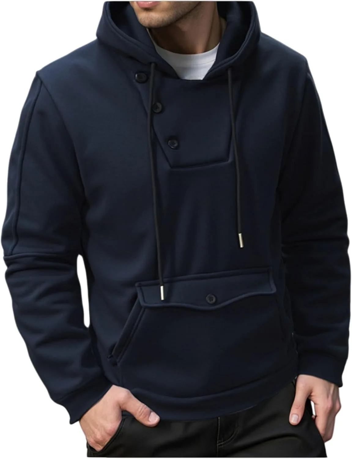 Мужские худи с полузастежкой Slim Fit Casual с карманами
Мужские худи с полузастежкой Slim Fit Casual с карманами