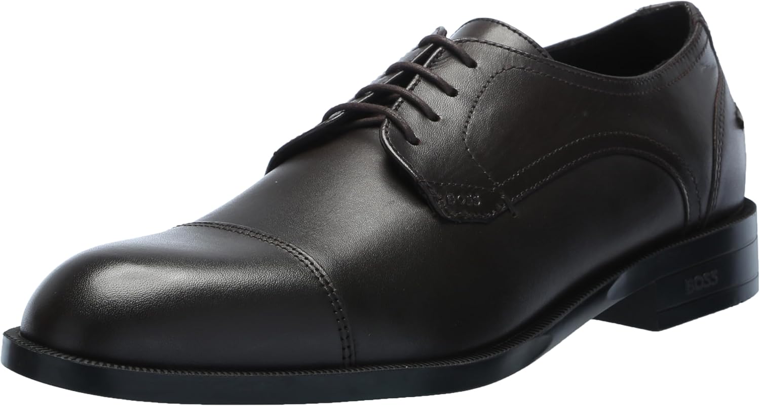 BOSS Мужские кожаные дерби Tayil Smooth, Brown Wood
BOSS Мужские кожаные дерби Tayil Smooth, Brown Wood