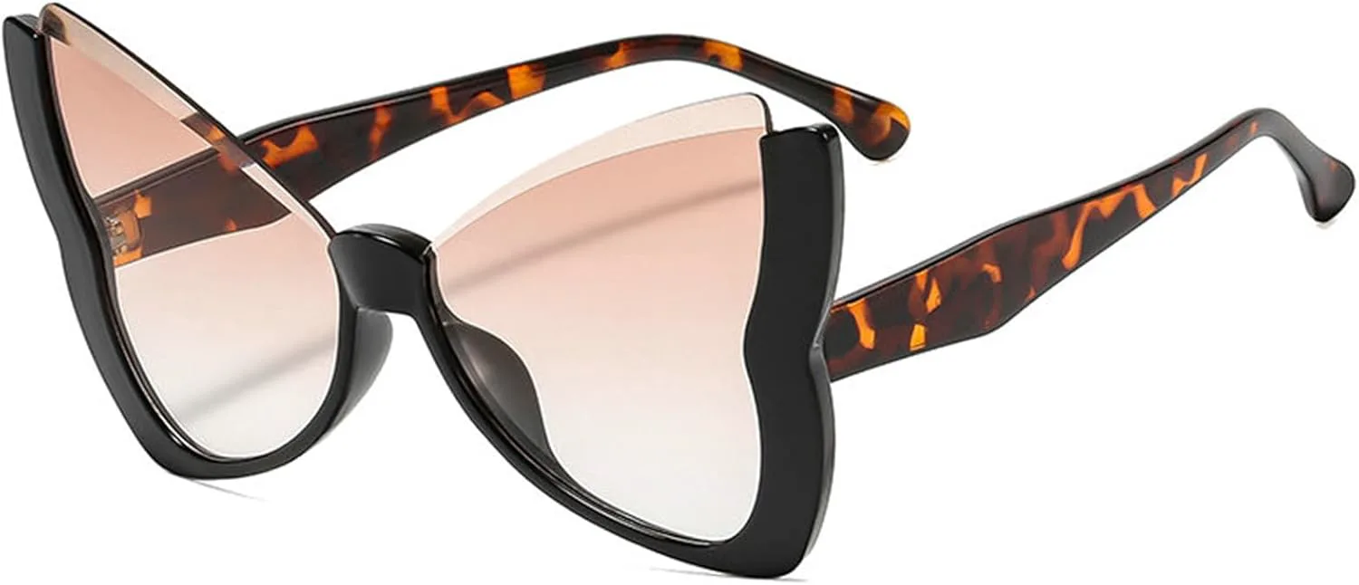 Женские дизайнерские солнцезащитные очки без оправы «Бабочка» от Helena. Модные винтажные очки для вечеринок, путешествий, панка, с защитой от ультрафиолета UV400, C3
Женские дизайнерские солнцезащитные очки без оправы «Бабочка» от Helena. Модные винтажные очки для вечеринок, путешествий, панка, с защитой от ультрафиолета UV400, C3