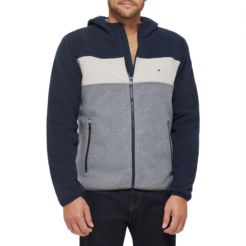 Мужская флисовая куртка с капюшоном и цветными блоками Tommy Hilfiger, цвет Navy Gray
Мужская флисовая куртка с капюшоном и цветными блоками Tommy Hilfiger, цвет Navy Gray