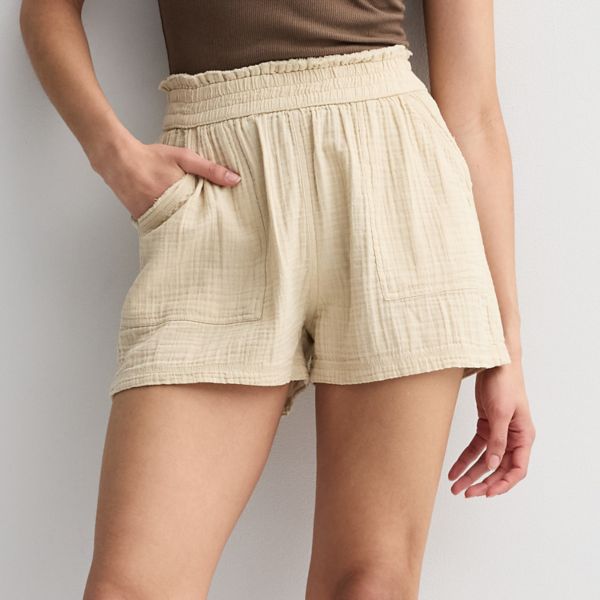 Юниорские шорты с высокой талией из двойной сетки So, цвет butternut hickory
Юниорские шорты с высокой талией из двойной сетки So, цвет butternut hickory