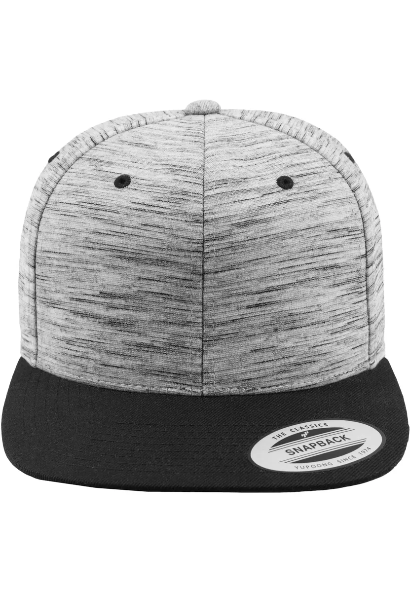 Flexfit Flex Cap " Flexfit Unisex Stripes Melange Crown Snapback", черный 
Flexfit Flex Cap " Flexfit Unisex Stripes Melange Crown Snapback", черный