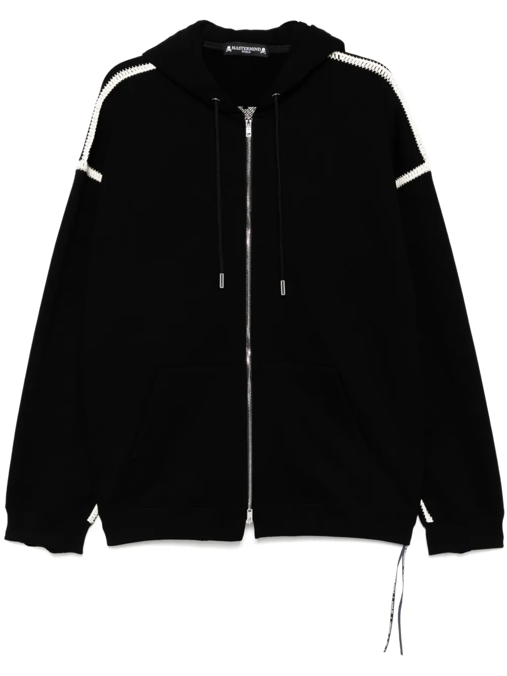 Худи с вышитым логотипом Mastermind World, черный 
Худи с вышитым логотипом Mastermind World, черный
