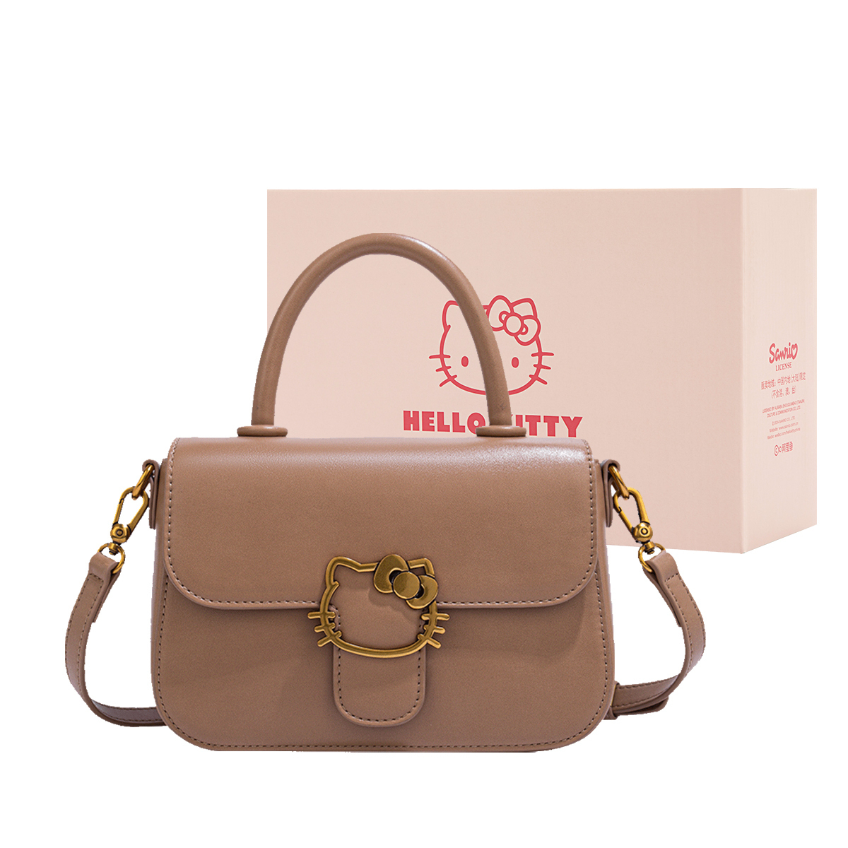 Sanrio Hello Kitty PU Сумка через плечо Regular Women's Milk Tea Beige/Pink/Ecru
Sanrio Hello Kitty PU Сумка через плечо Regular Women's Milk Tea Beige/Pink/Ecru