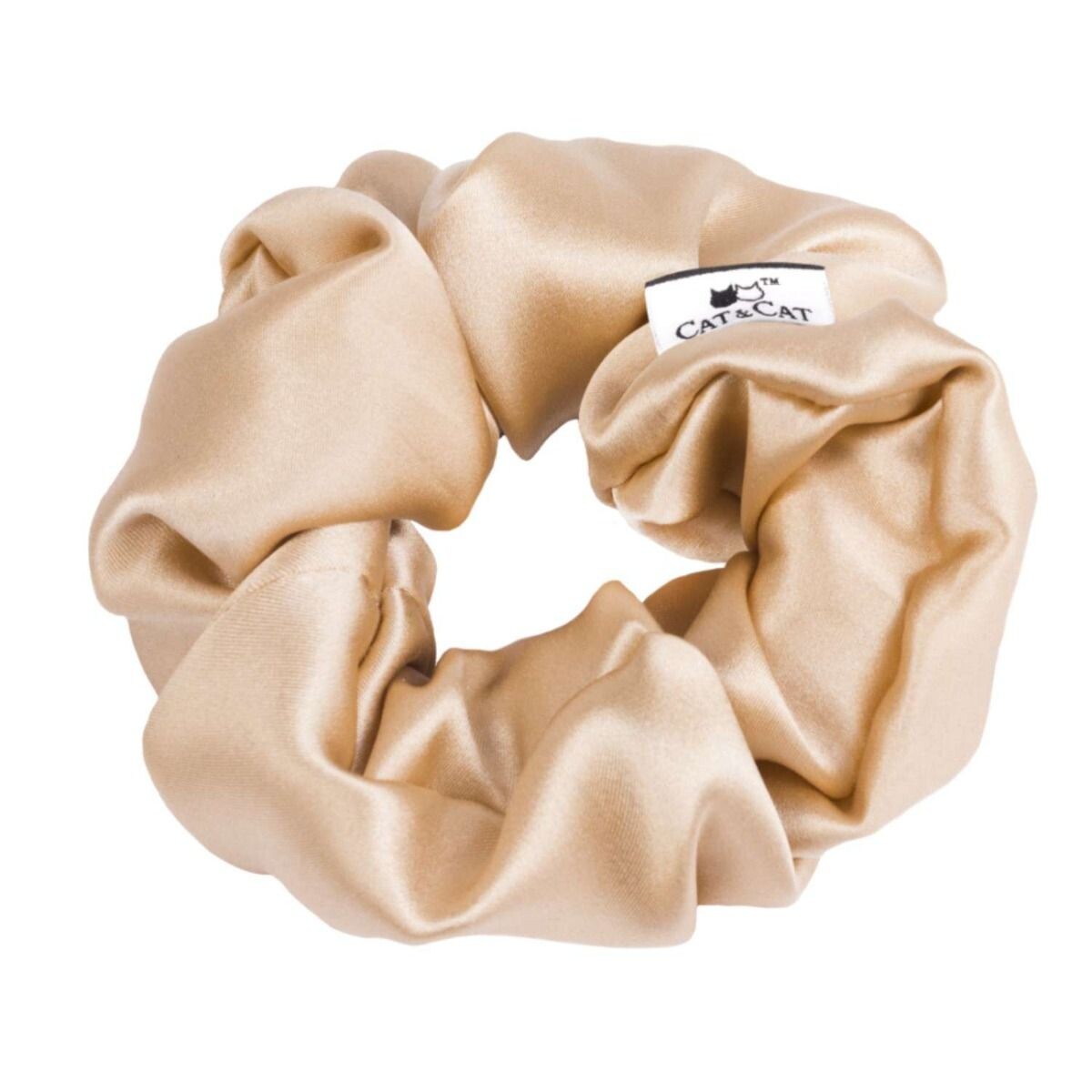 Шелковая повязка для волос Cat & Cat Scrunchie Beżowa, 1 шт
Шелковая повязка для волос Cat & Cat Scrunchie Beżowa, 1 шт