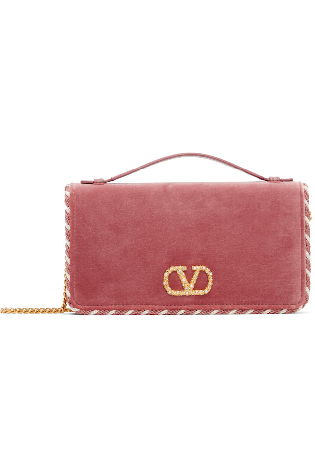 Valentino Garavani Розовый кошелек с логотипом Vlogo и хрустальной сумкой
Valentino Garavani Розовый кошелек с логотипом Vlogo и хрустальной сумкой