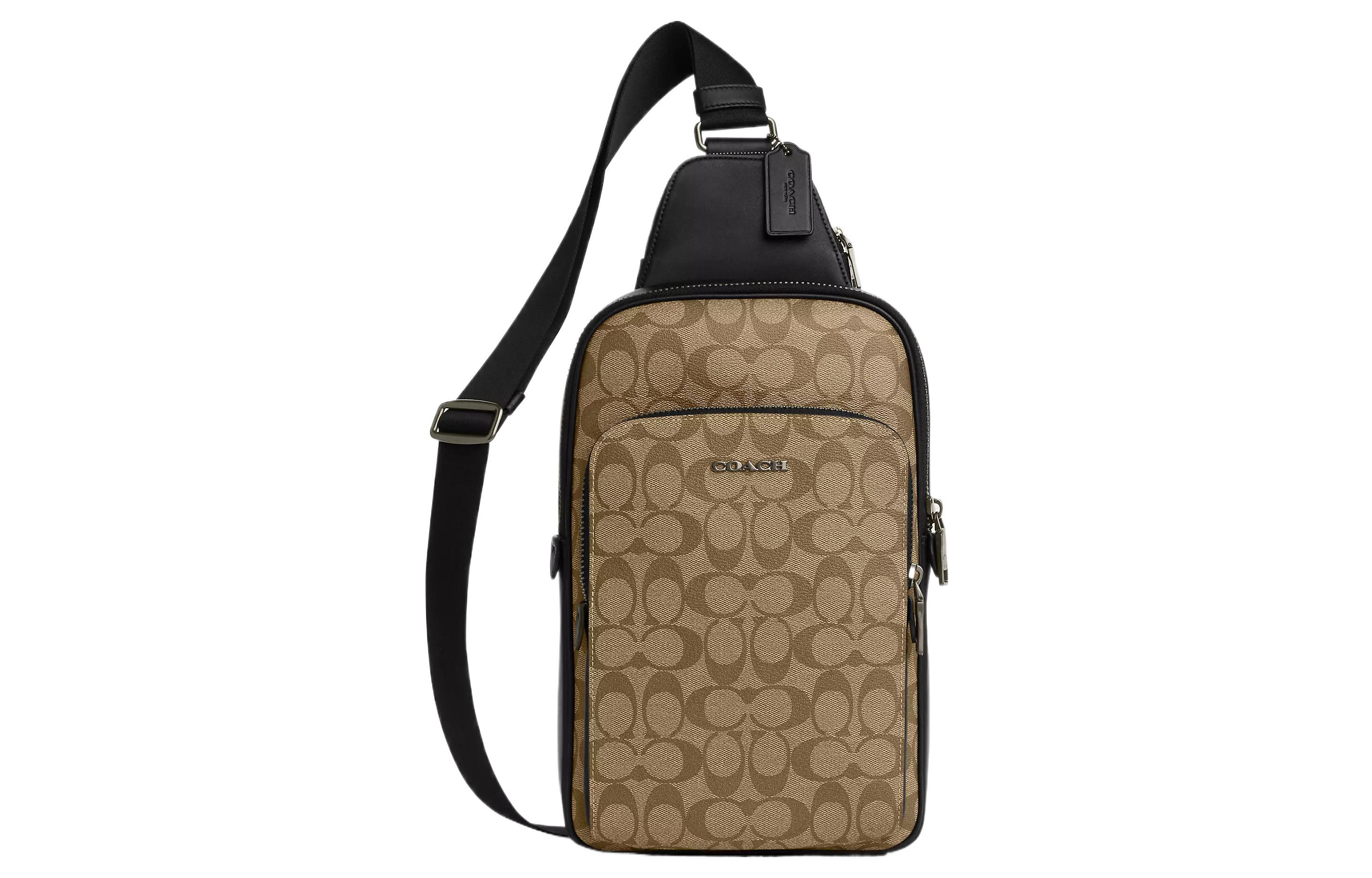 COACH Кожаная поясная сумка через плечо на одно плечо
COACH Кожаная поясная сумка через плечо на одно плечо