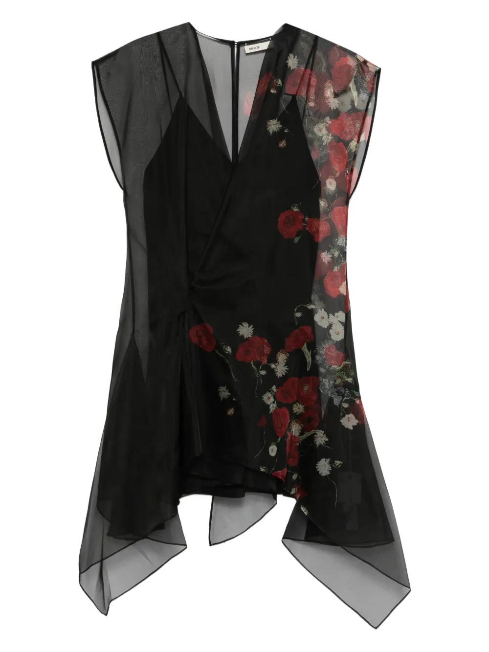 Мини-платье с цветочным принтом и V-образным вырезом Khaite, черный
Мини-платье с цветочным принтом и V-образным вырезом Khaite, черный