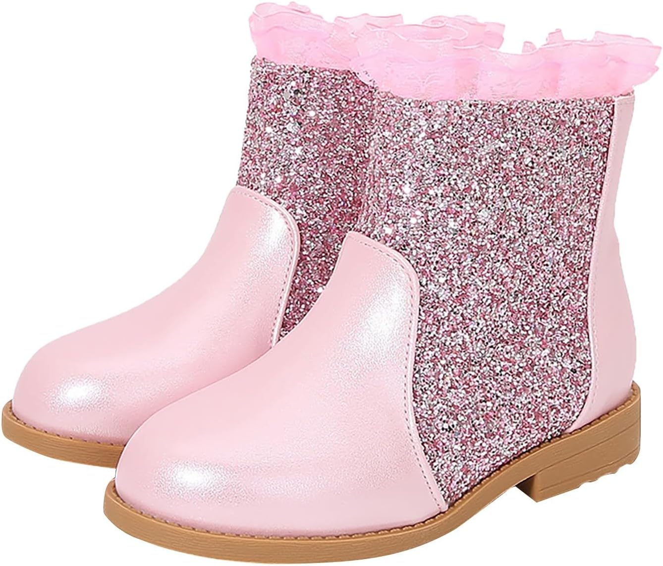 Детские ботинки для девочек с пайетками, с отделкой из искусственного меха внутри, на шнуровке, с кружевной отделкой, модель «Принцесса», с нескользящей мягкой подошвой, на платформе, теплые зимние сапожки Generic, Pink-A
Детские ботинки для девочек с пайетками, с отделкой из искусственного меха внутри, на шнуровке, с кружевной отделкой, модель «Принцесса», с нескользящей мягкой подошвой, на платформе, теплые зимние сапожки Generic, Pink-A