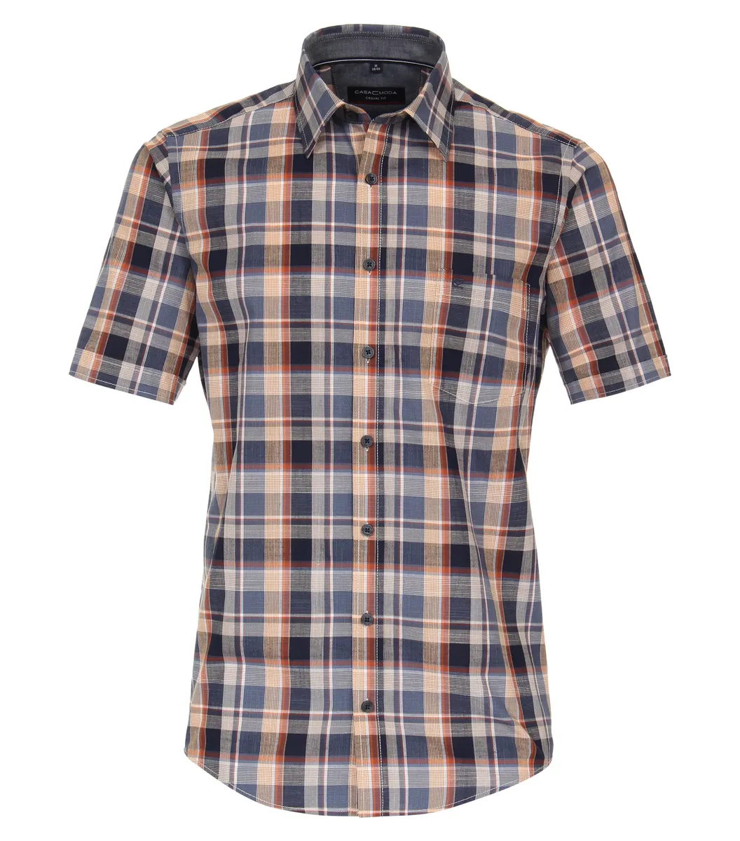 Рубашка CASAMODA с короткими рукавами "Повседневная рубашка CASAMODA с короткими рукавами в клетку ", синий
Рубашка CASAMODA с короткими рукавами "Повседневная рубашка CASAMODA с короткими рукавами в клетку ", синий