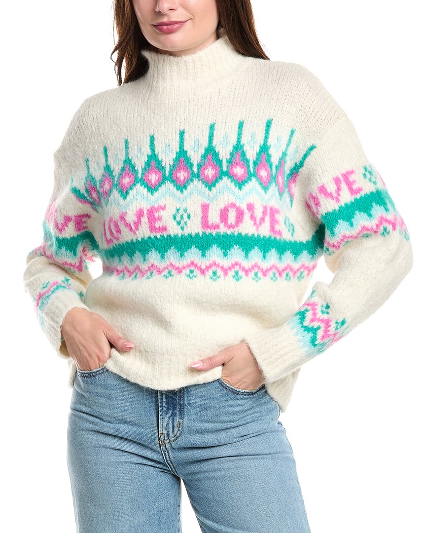 Свитер с высоким воротником из смеси альпаки и шерсти Sandro, белый
Свитер с высоким воротником из смеси альпаки и шерсти Sandro, белый