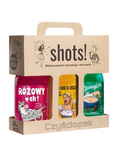 Набор оригинальных гелей для душа, 3 шт. Czyściopak Shots LaQ Do Chaty
Набор оригинальных гелей для душа, 3 шт. Czyściopak Shots LaQ Do Chaty