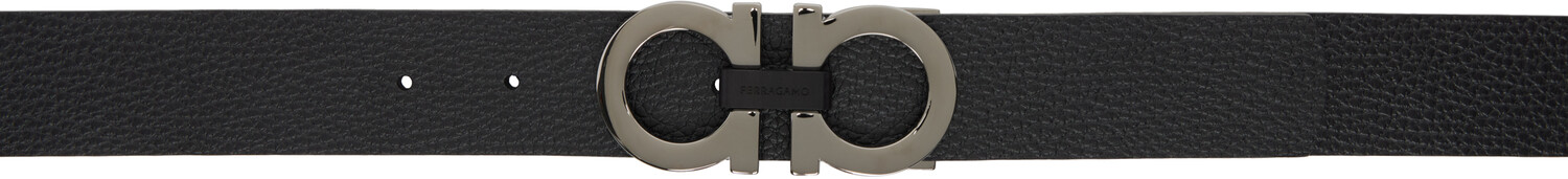 Ремень Gancini регулируемый двусторонний черного и коричневого цвета Ferragamo, Nero/Hickory
Ремень Gancini регулируемый двусторонний черного и коричневого цвета Ferragamo, Nero/Hickory