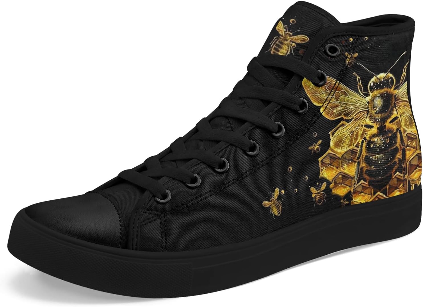 Кроссовки на высокой подошве AWSOLE Fashion из канвы для мужчин и женщин, унисекс, с принтом пчелы, бабочки, луны и цветов, легкие повседневные обувь на плоской подошве, черный/желтый/коричневый
Кроссовки на высокой подошве AWSOLE Fashion из канвы для мужчин и женщин, унисекс, с принтом пчелы, бабочки, луны и цветов, легкие повседневные обувь на плоской подошве, черный/желтый/коричневый
