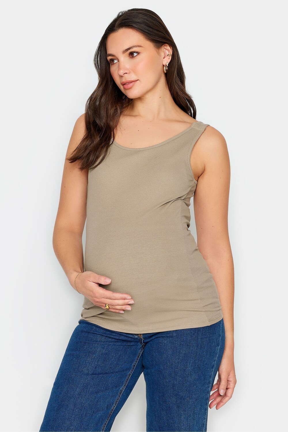 Топ без рукавов в рубчик с кнопками для кормления грудью Long Tall Sally, бежевый
Топ без рукавов в рубчик с кнопками для кормления грудью Long Tall Sally, бежевый