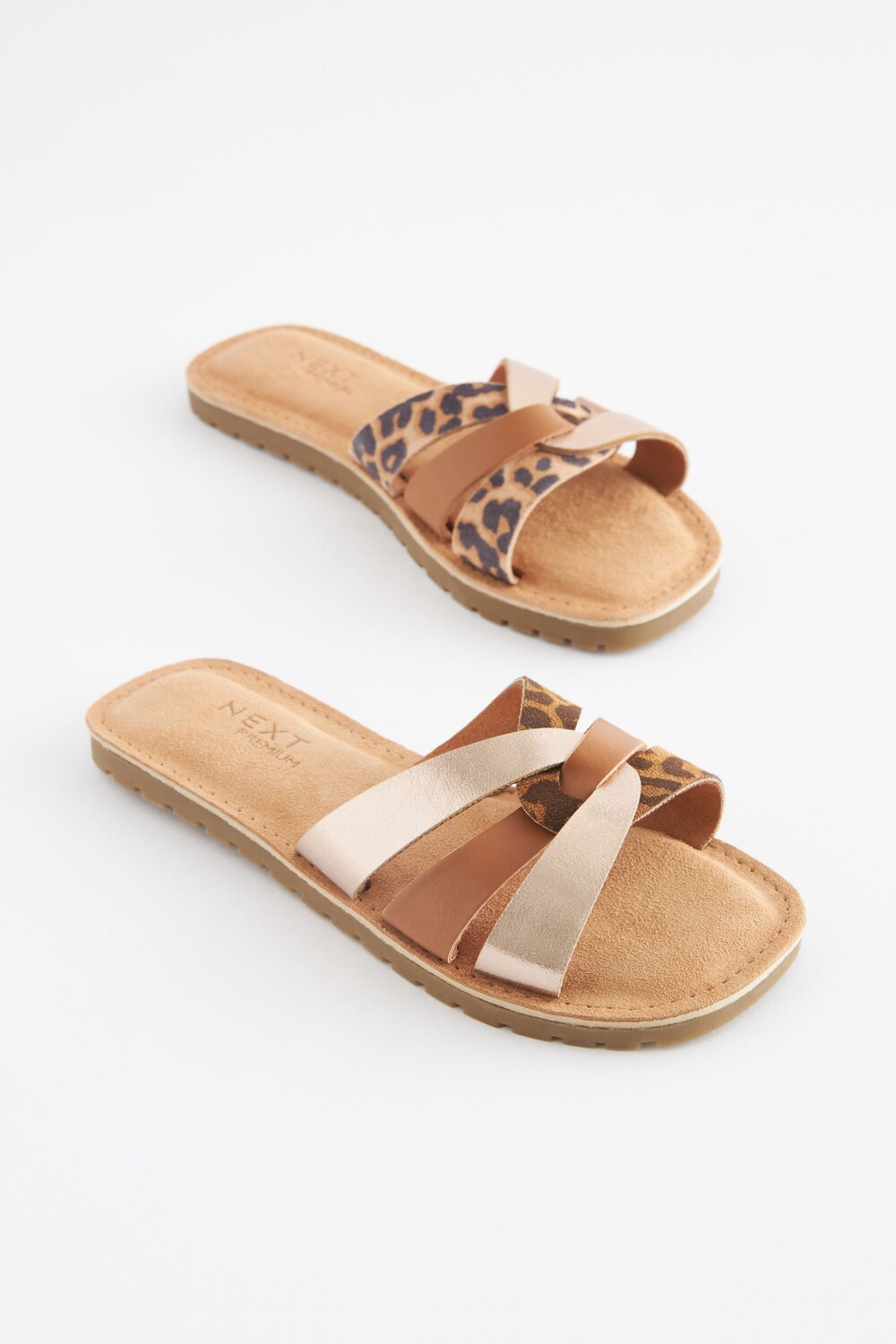 Шлепанцы из кожаной ткани Next, коричневый
Шлепанцы из кожаной ткани Next, коричневый