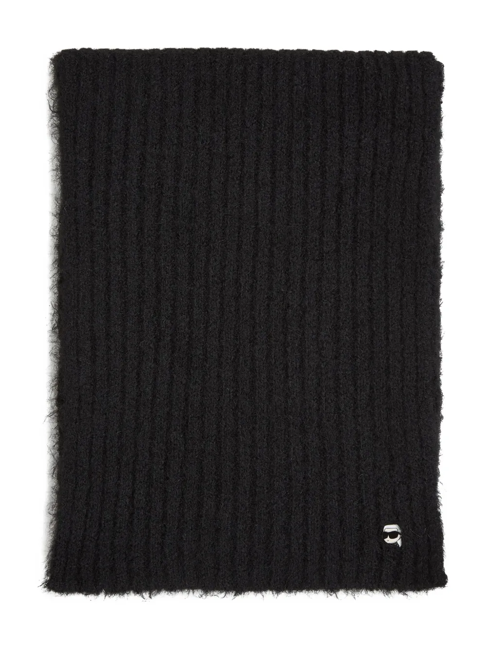 Шарф в рубчик с узором Ikon Karl Lagerfeld, черный
Шарф в рубчик с узором Ikon Karl Lagerfeld, черный