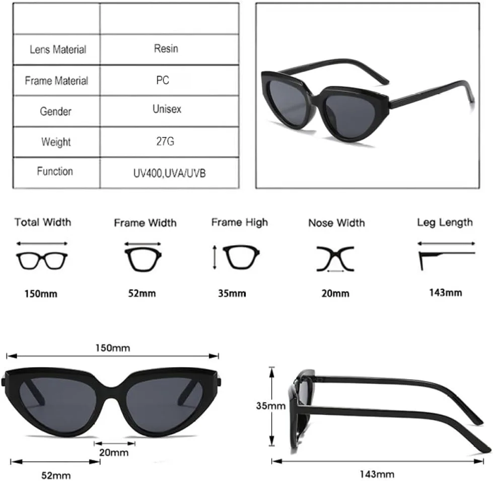 Солнцезащитные очки MUTYNE Vintage Contrast Color Cat Eye для женщин, модные, с защитой от УФ-излучения UV400, трендовые для мужчин, сине-зеленые, White Grey
Солнцезащитные очки MUTYNE Vintage Contrast Color Cat Eye для женщин, модные, с защитой от УФ-излучения UV400, трендовые для мужчин, сине-зеленые, White Grey