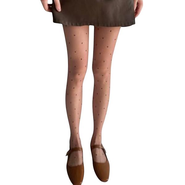 Женские ажурные колготки с узором в горошек и усиленным мыском Anna-Kaci, Brown
Женские ажурные колготки с узором в горошек и усиленным мыском Anna-Kaci, Brown