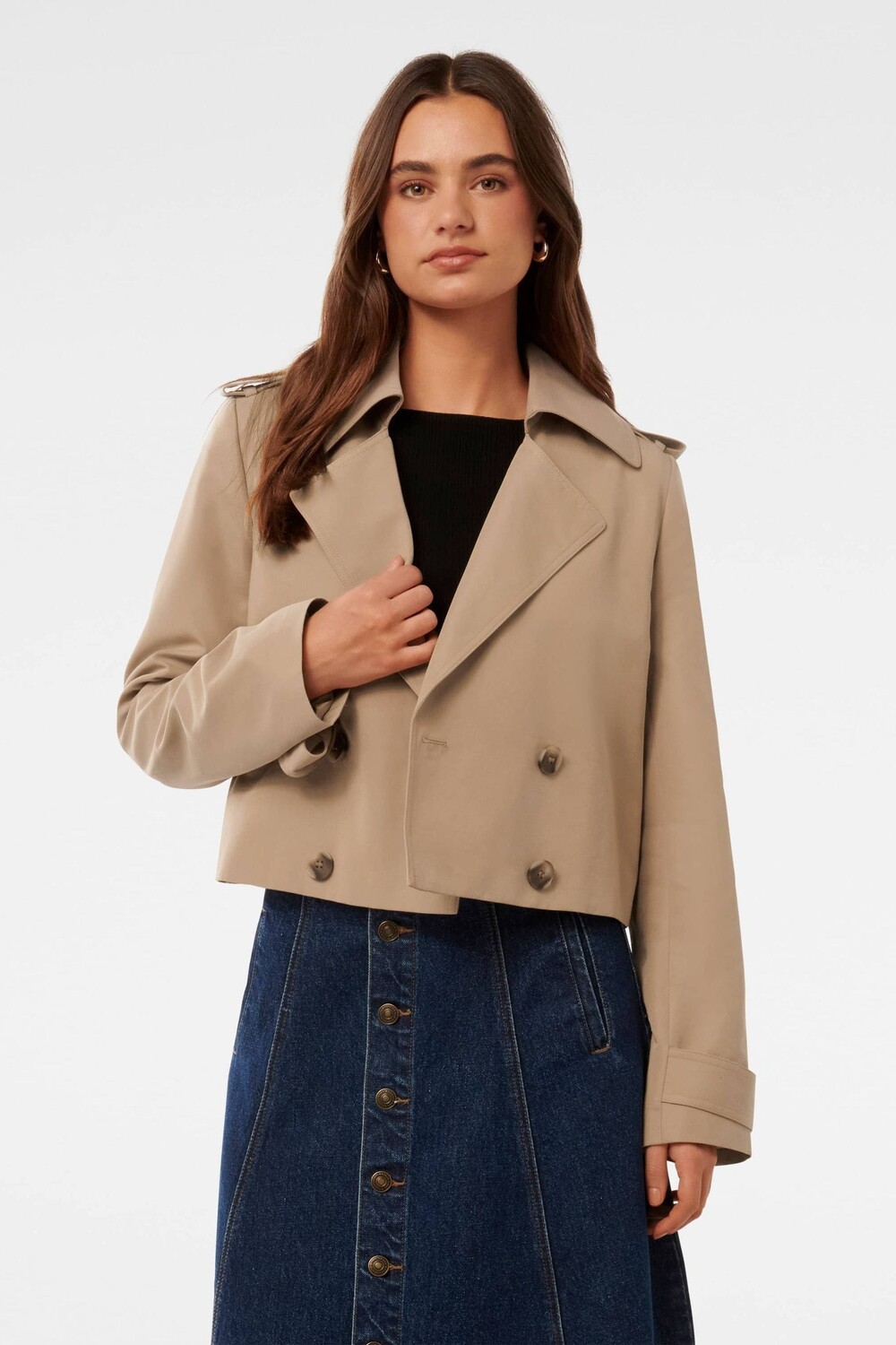 Укороченный тренчкот Ellie Forever New, коричневый
Укороченный тренчкот Ellie Forever New, коричневый