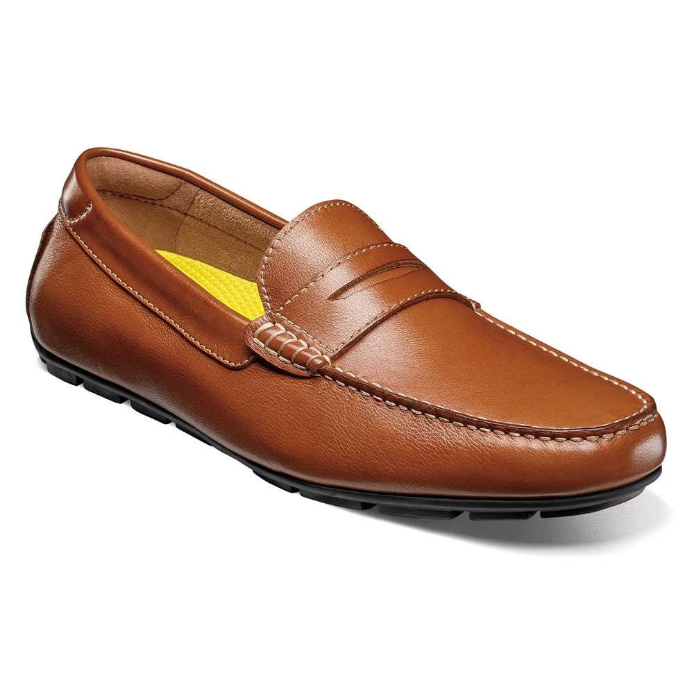 Мотогладкие мокасины с пенни-носком Florsheim, цвет cognac
Мотогладкие мокасины с пенни-носком Florsheim, цвет cognac