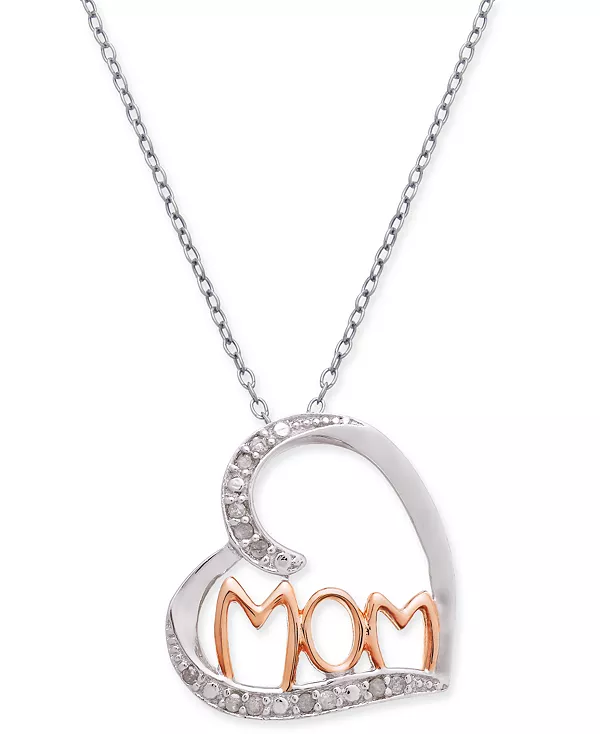 Ожерелье с подвеской в виде 18-дюймового бриллиантового сердца (1/10 карата) из стерлингового серебра с покрытием из 18-каратного розового золота Macy'S, silver
Ожерелье с подвеской в виде 18-дюймового бриллиантового сердца (1/10 карата) из стерлингового серебра с покрытием из 18-каратного розового золота Macy'S, silver