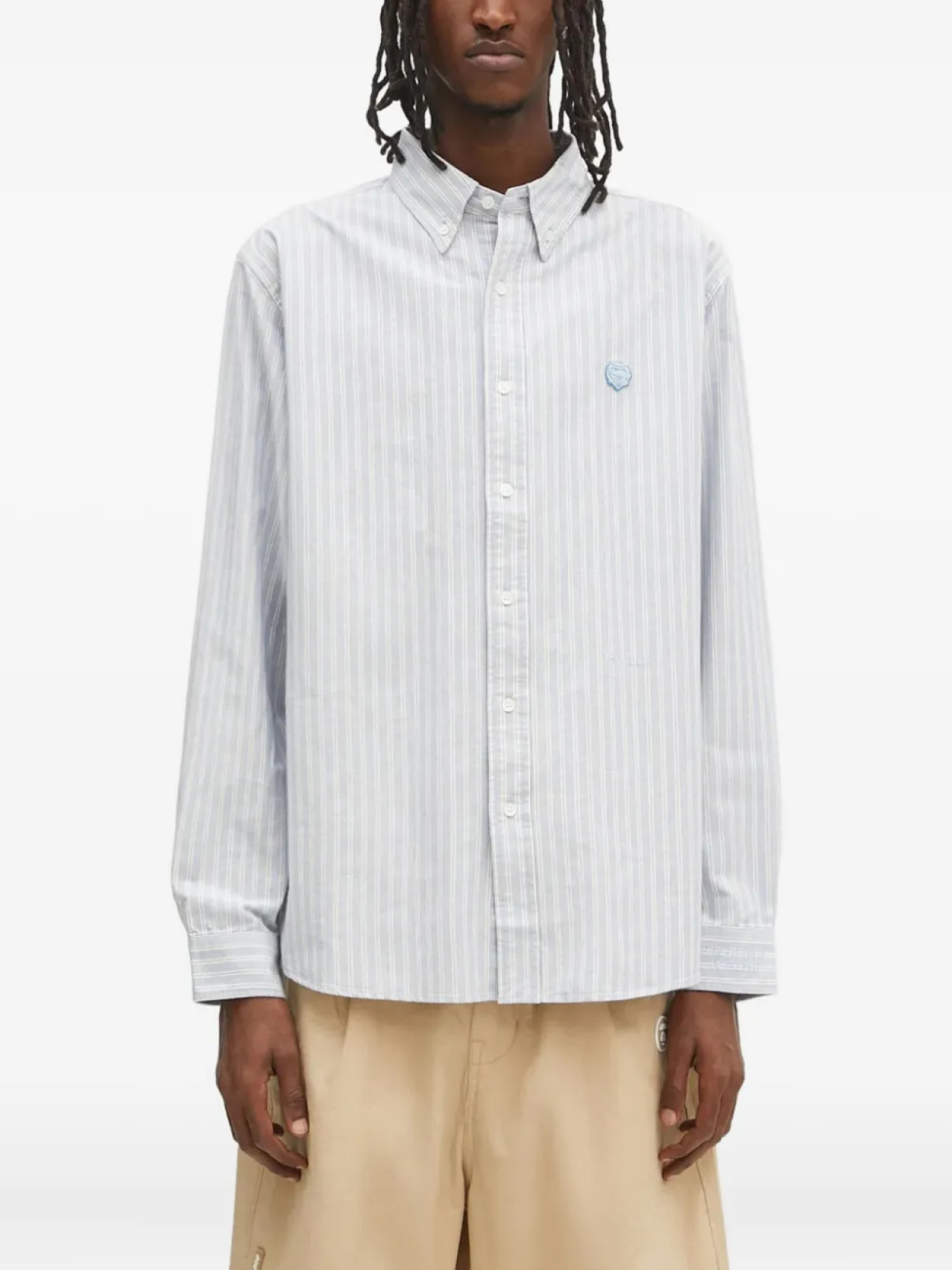 Футболка в полоску с логотипом в виде сердца от Human Made, синий
Футболка в полоску с логотипом в виде сердца от Human Made, синий