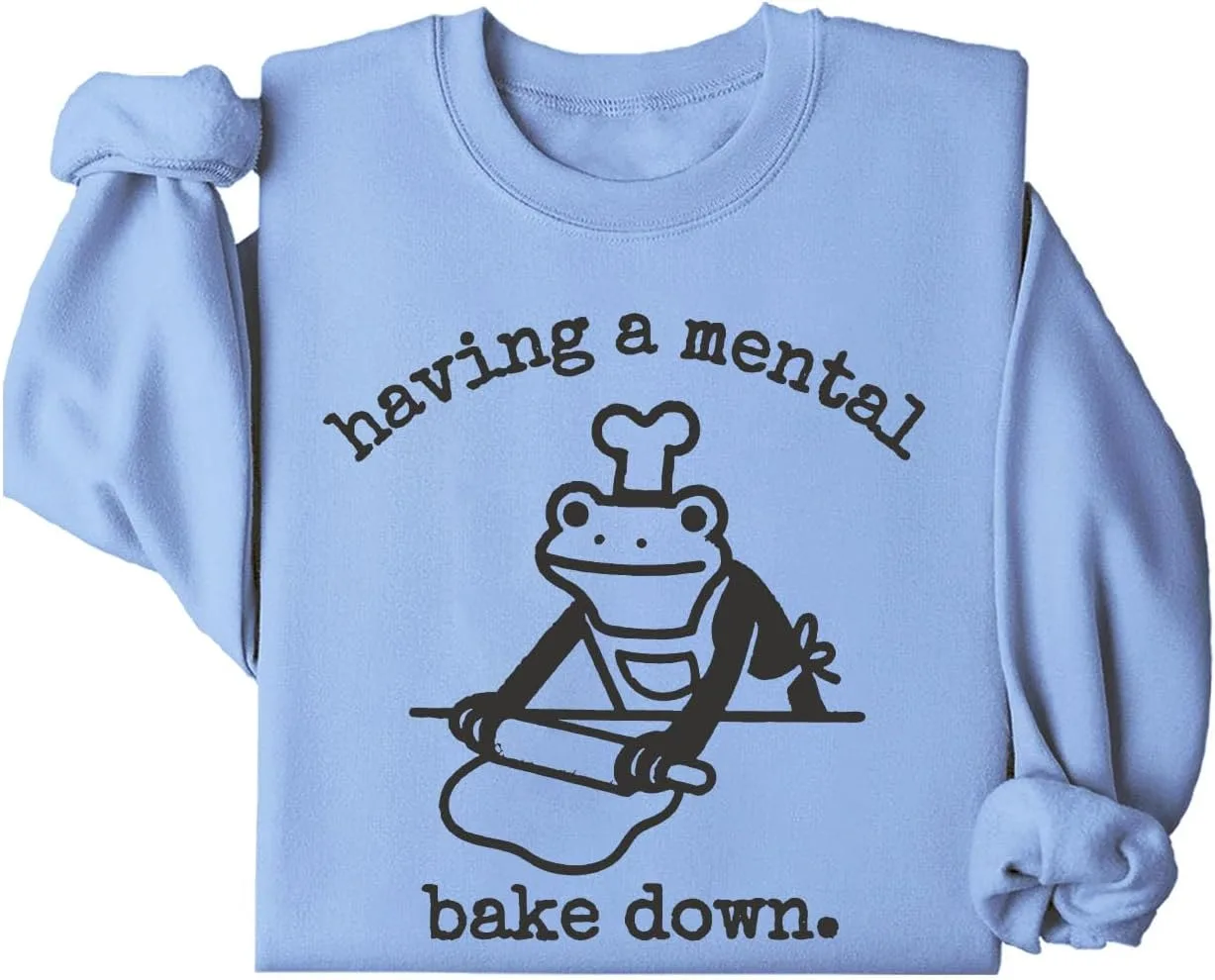 Толстовка с принтом "Having A Mental Bake Down" и смешной лягушкой-поваром Batclock
Толстовка с принтом "Having A Mental Bake Down" и смешной лягушкой-поваром Batclock