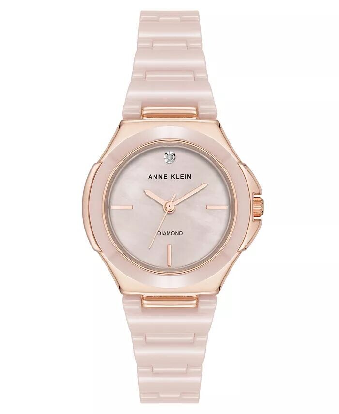 Женские кварцевые розовые керамические часы-браслет, 30 мм Anne Klein, мультиколор
Женские кварцевые розовые керамические часы-браслет, 30 мм Anne Klein, мультиколор