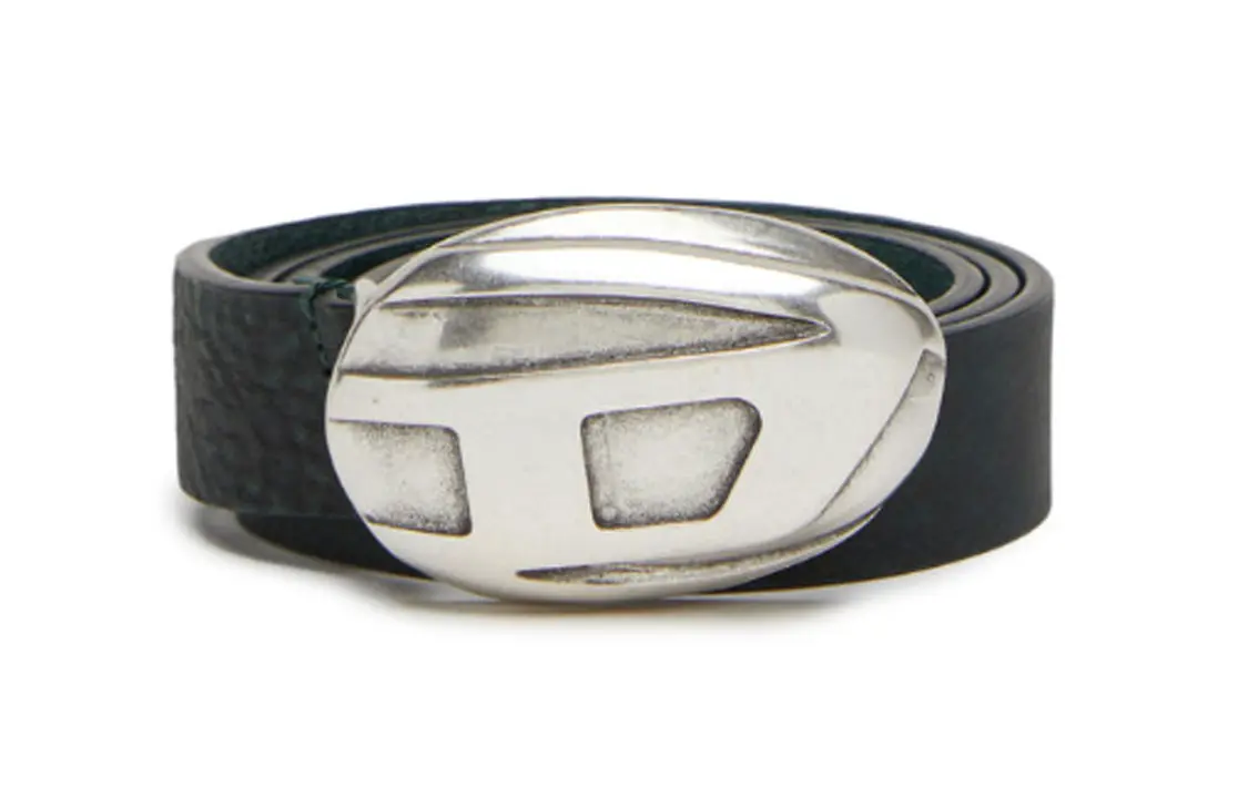 DIESEL Кожаный ремень с узорчатым принтом и гладкой пряжкой, Green
DIESEL Кожаный ремень с узорчатым принтом и гладкой пряжкой, Green