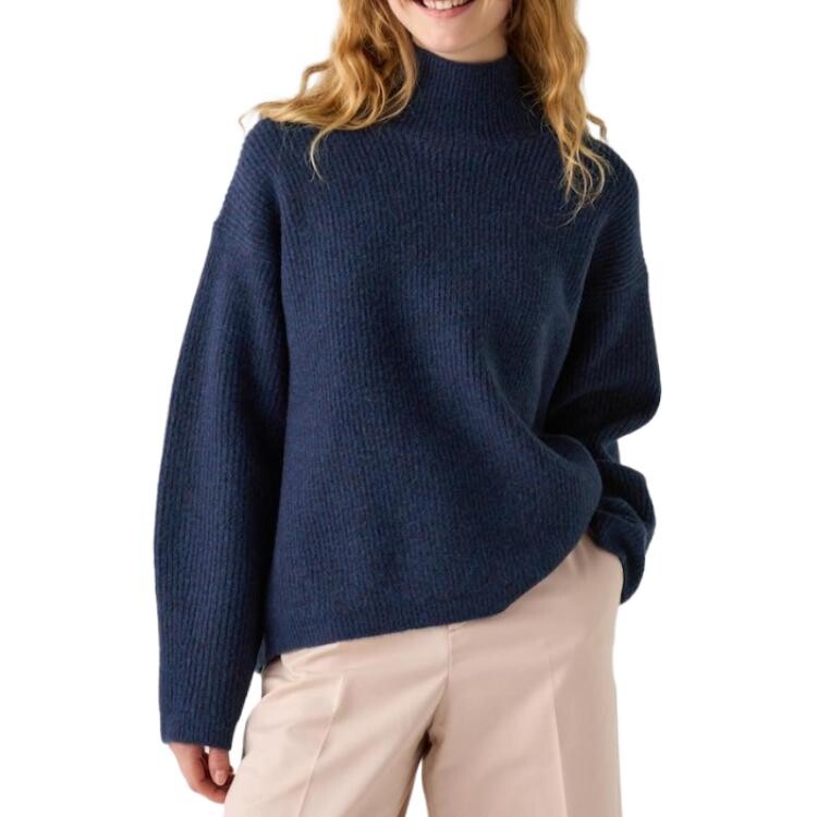Мягкий свитер с высоким воротником UNIQLO, синий
Мягкий свитер с высоким воротником UNIQLO, синий