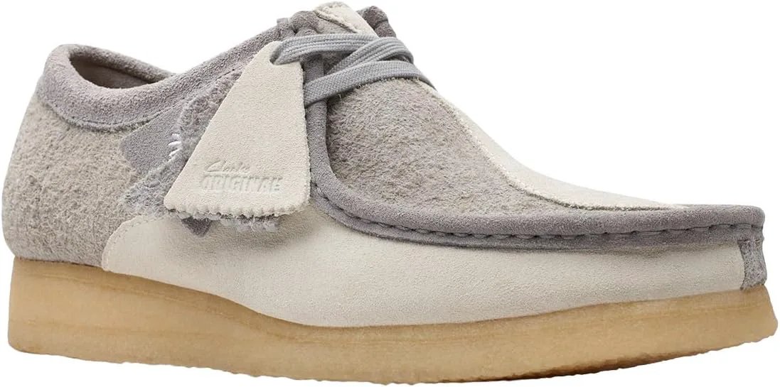 Мужские ботинки Clarks Wallabee, серый/белый
Мужские ботинки Clarks Wallabee, серый/белый