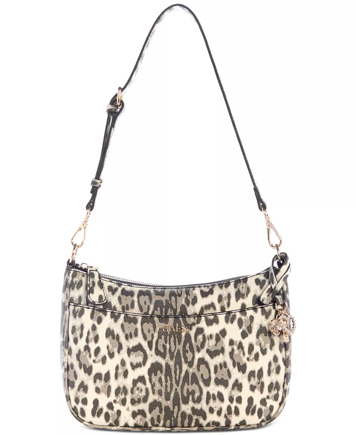 Сумка через плечо Tinsley среднего размера с леопардовым принтом GUESS, коричневый 
Сумка через плечо Tinsley среднего размера с леопардовым принтом GUESS, коричневый