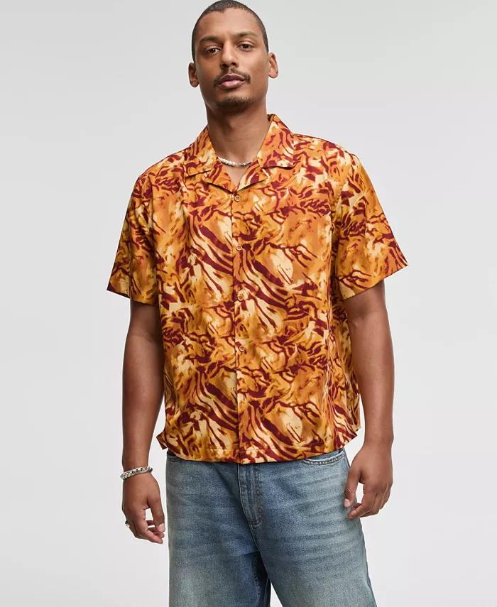 Мужская свободная рубашка Zebra Camp Shirt Mode Of One, красный
Мужская свободная рубашка Zebra Camp Shirt Mode Of One, красный