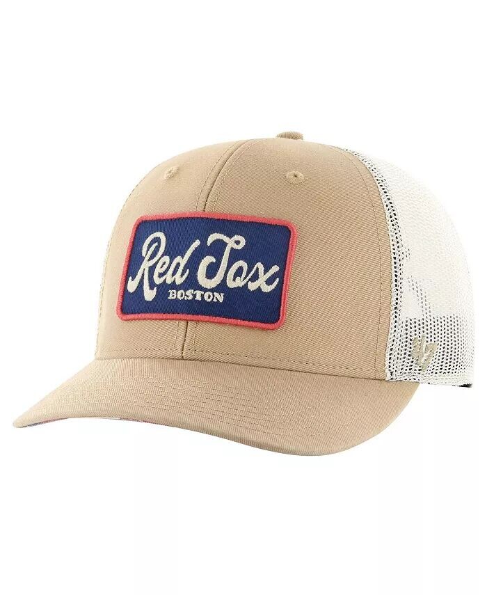 Мужская регулируемая кепка цвета хаки Boston Red Sox Glory Daze Trucker '47 Brand, мультиколор
Мужская регулируемая кепка цвета хаки Boston Red Sox Glory Daze Trucker '47 Brand, мультиколор