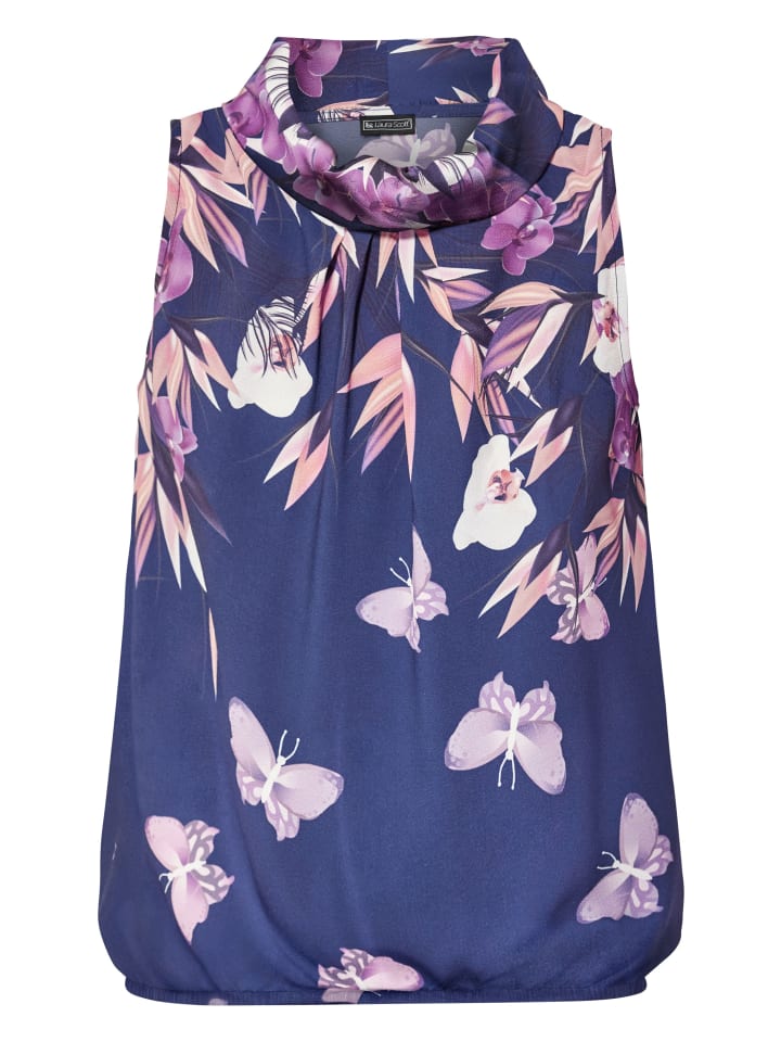 Блузка с темно-синим цветочным принтом Laura Scott
Блузка с темно-синим цветочным принтом Laura Scott