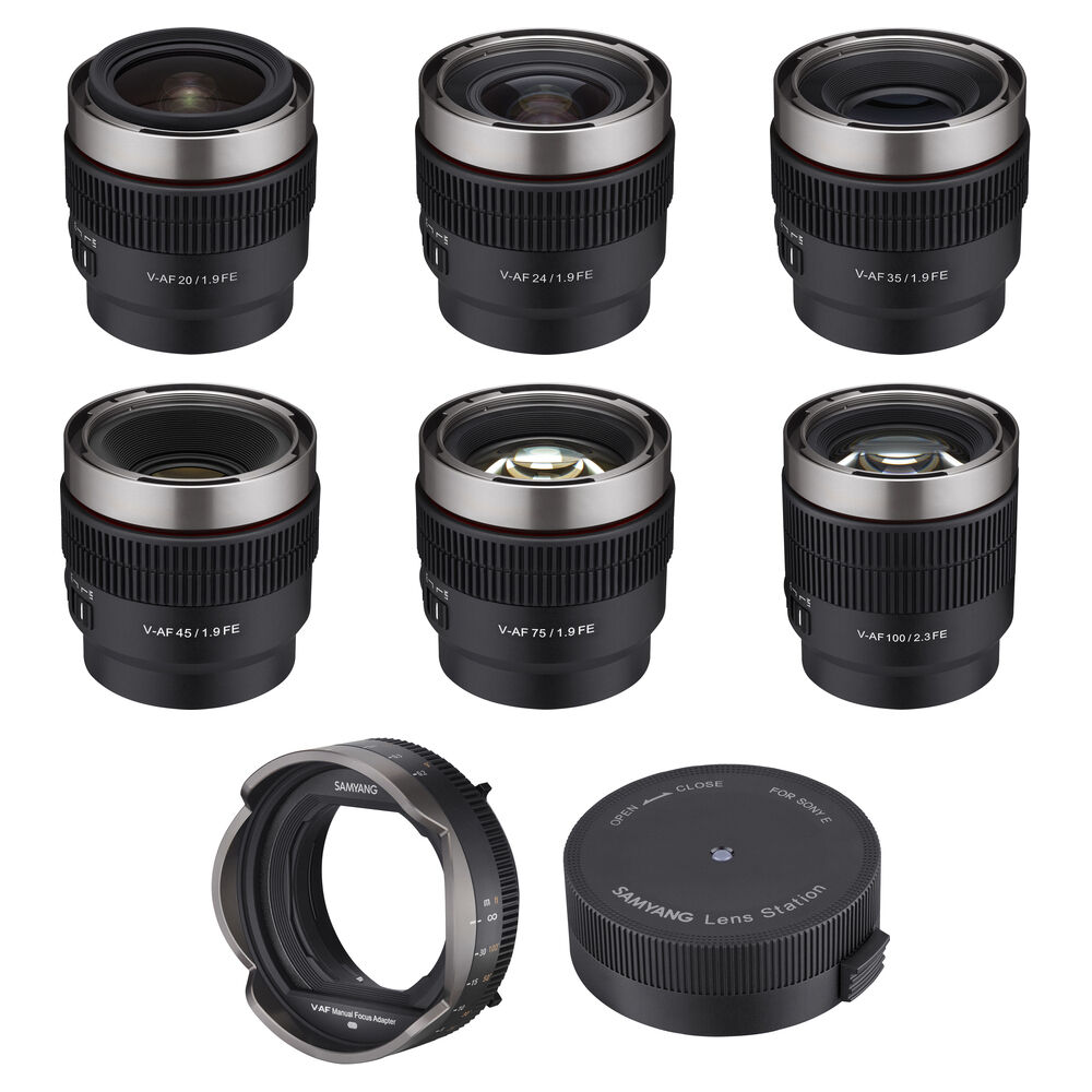 Комплект Samyang Cine V-AF T1.9/T2.3 FE с 6 объективами (Sony E)
Комплект Samyang Cine V-AF T1.9/T2.3 FE с 6 объективами (Sony E)