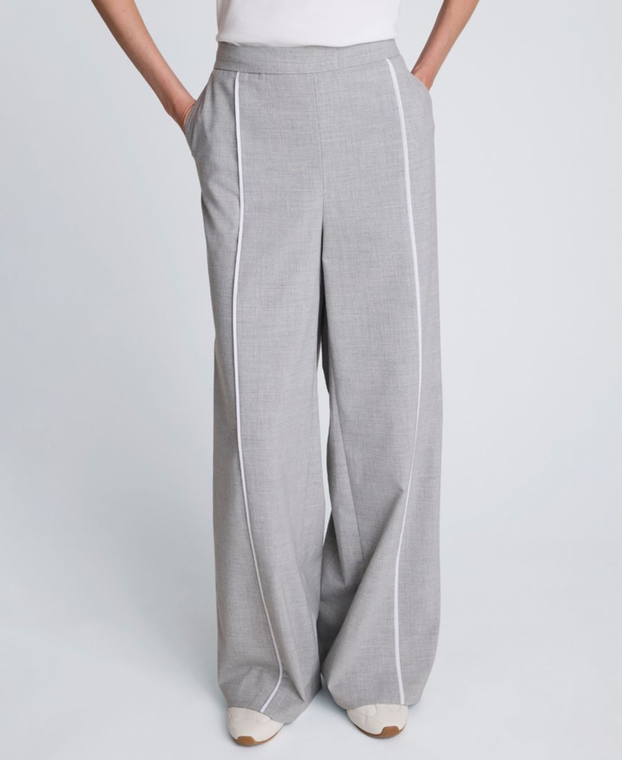 Женские брюки с широкими штанинами и декоративной отделкой Kenneth Cole, Light Heather Gray
Женские брюки с широкими штанинами и декоративной отделкой Kenneth Cole, Light Heather Gray