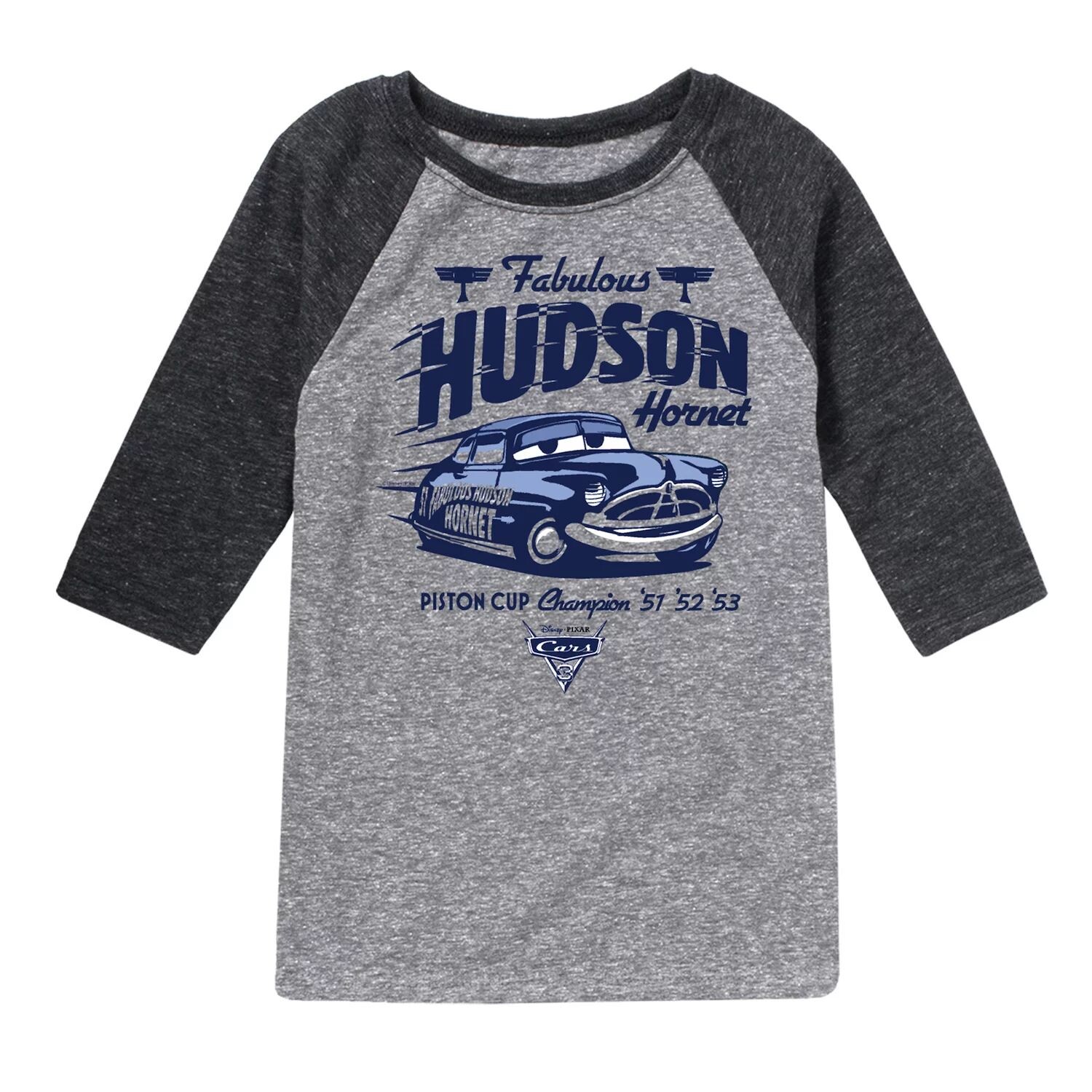 Футболка Hudson Hornet с рисунком реглан для мальчиков 8–20 лет Disney/Pixar's Cars Licensed Character, серый
Футболка Hudson Hornet с рисунком реглан для мальчиков 8–20 лет Disney/Pixar's Cars Licensed Character, серый