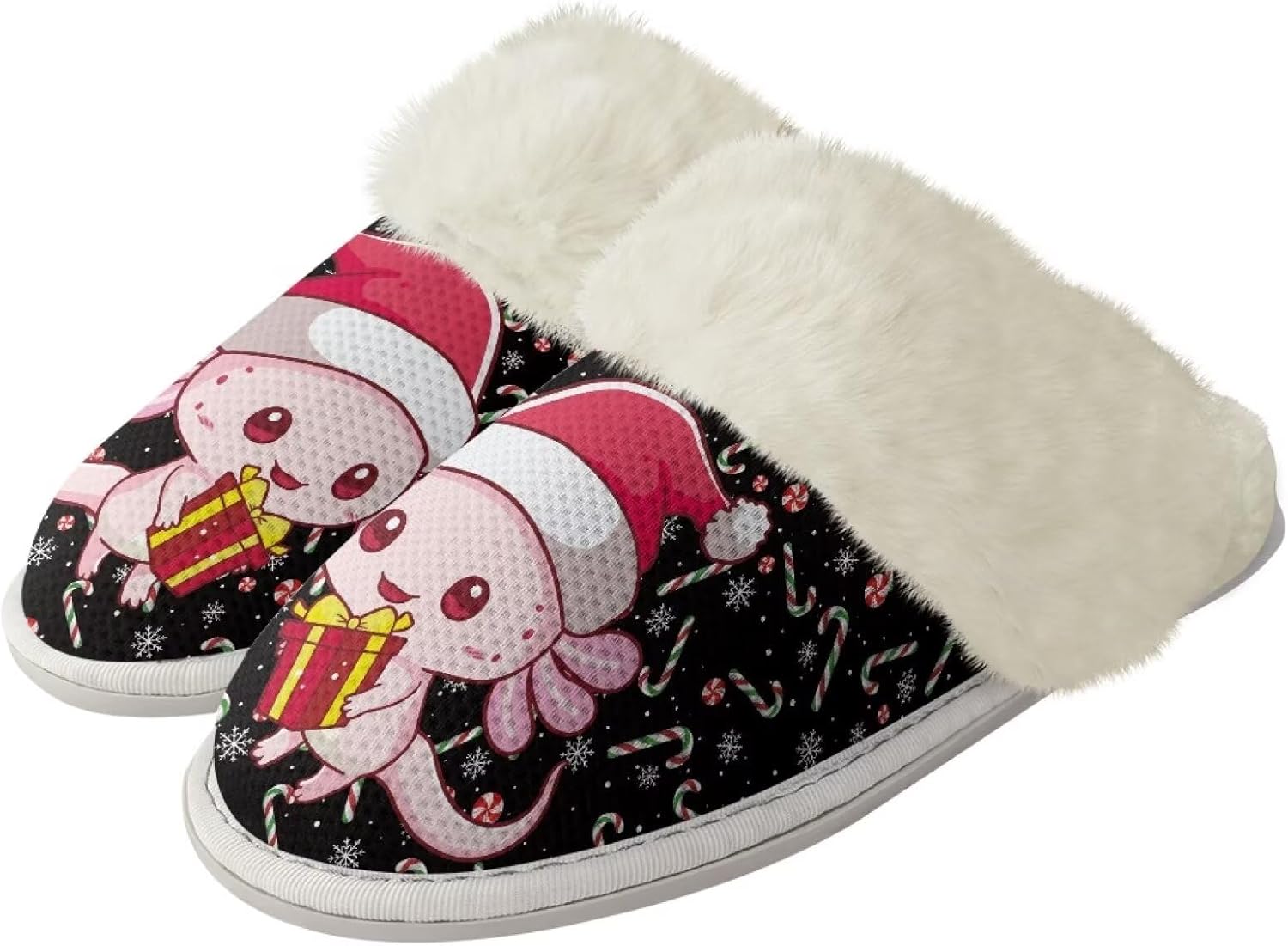 Рождественские дизайнерские хлопковые тапочки для женщин и мужчин с противоскользящей подошвой для дома и улицы, удобные домашние тапочки, пушистые тапочки Zhangruoheng, Christmas Axolotl Print
Рождественские дизайнерские хлопковые тапочки для женщин и мужчин с противоскользящей подошвой для дома и улицы, удобные домашние тапочки, пушистые тапочки Zhangruoheng, Christmas Axolotl Print