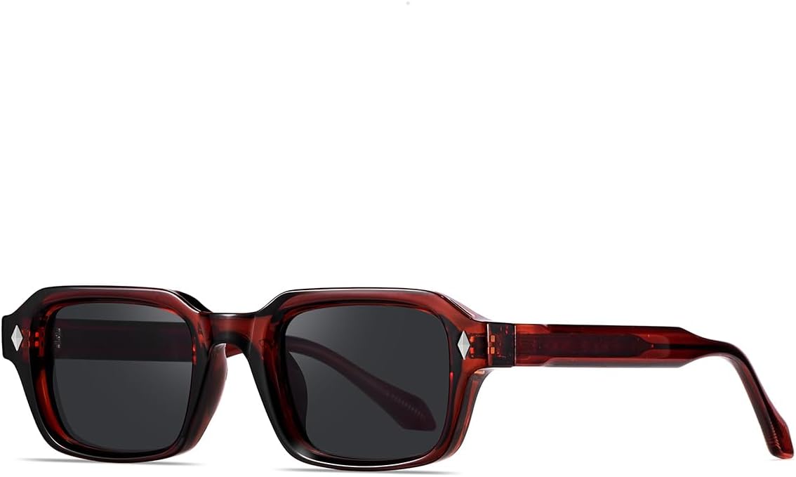 Солнцезащитные очки в стиле ретро для женщин, с ацетатными дужками, защитой от УФ-излучения UV400, квадратной оправой и поляризацией, а также мужские солнцезащитные очки weiyuchen, Brown With Grey
Солнцезащитные очки в стиле ретро для женщин, с ацетатными дужками, защитой от УФ-излучения UV400, квадратной оправой и поляризацией, а также мужские солнцезащитные очки weiyuchen, Brown With Grey