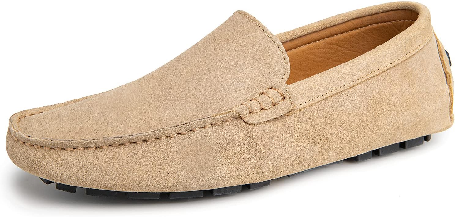 Go Tour Mens Handmade Suede Leather Casual Loafers Shoes, A Beige
Go Tour Mens Handmade Suede Leather Casual Loafers Shoes, A Beige